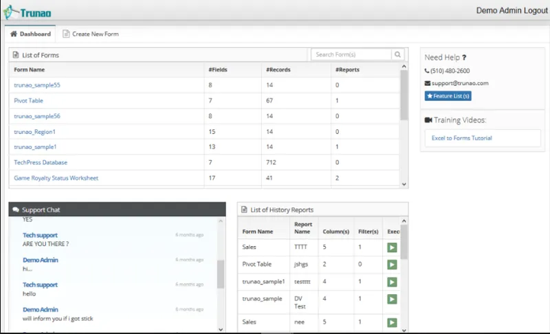 Trunao Base de Datos
