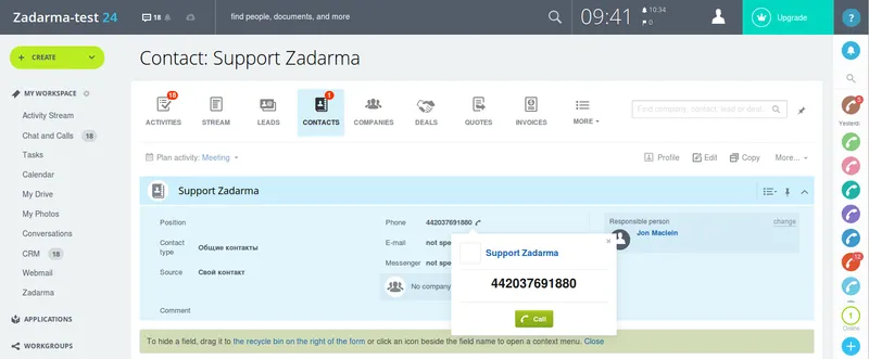 Zadarma Software VoIP