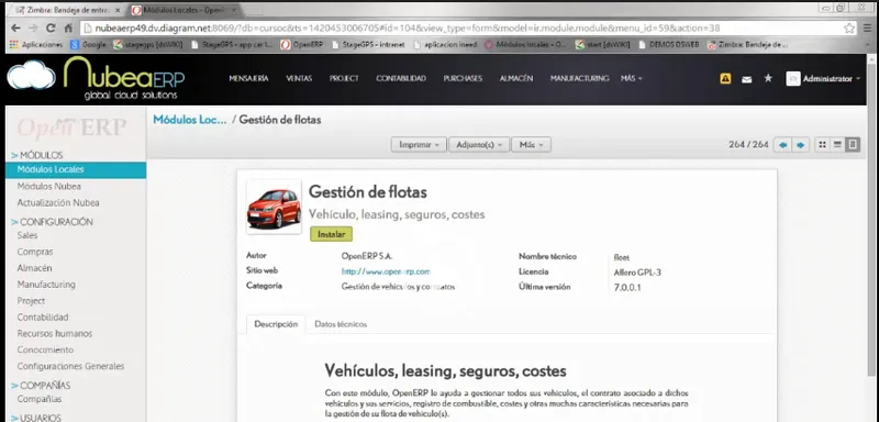 Nubea ERP Flotas