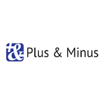 Plus &amp; Minus logotipo